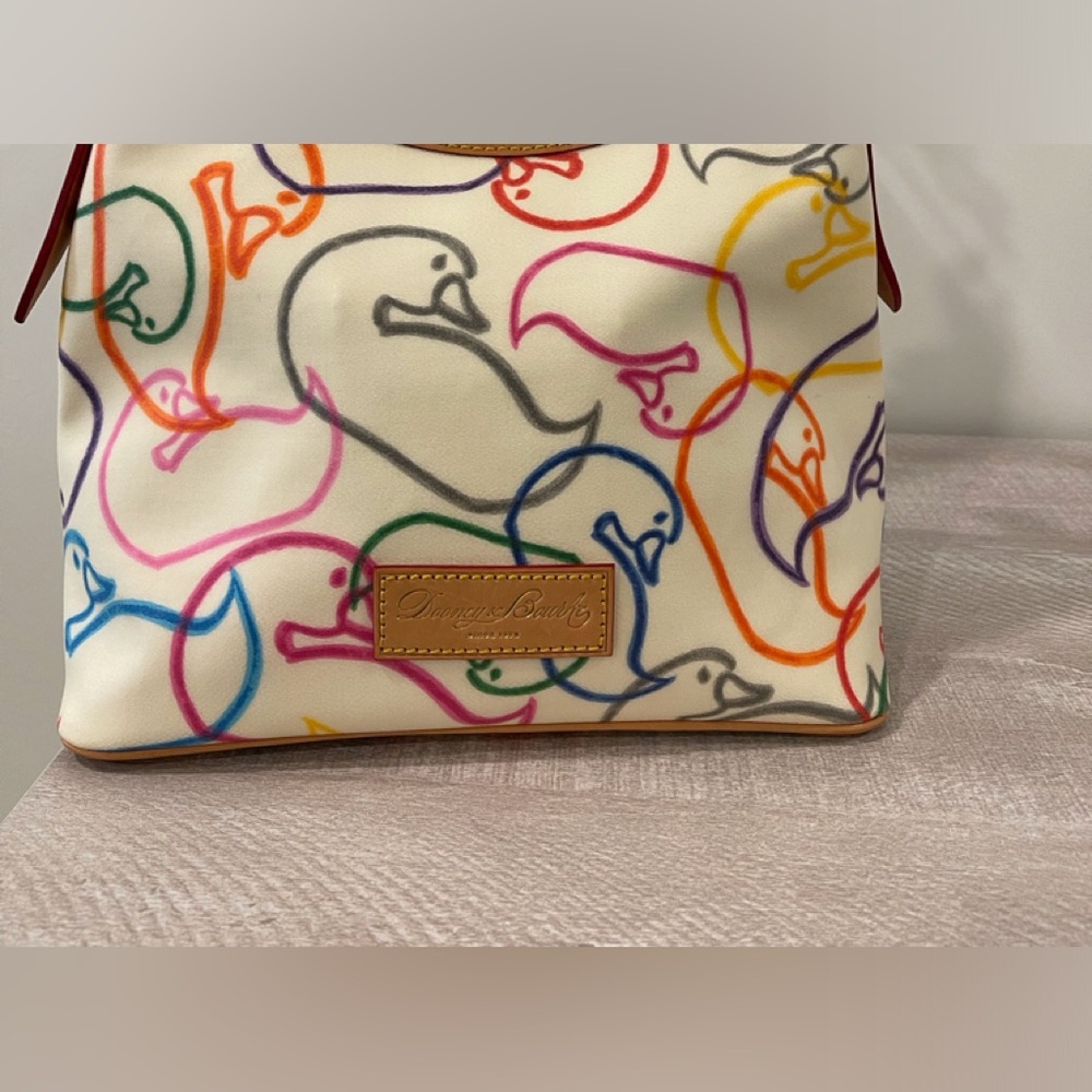 Dooney & Bourke Limited Edition Scribbled Duck Shoulder Bag.